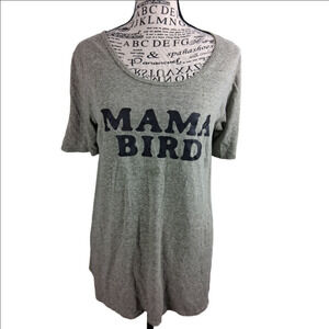 LuLaRoe Medium Green/gray 'Mama Bird' Tee